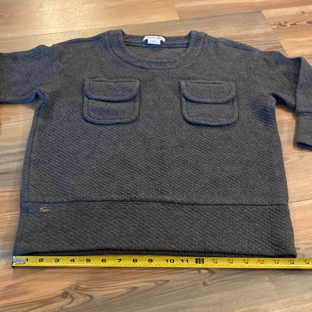 LACOSTE Quilted Stylish Sweatshirt size 40 (S/M) - Picture 8 of 16